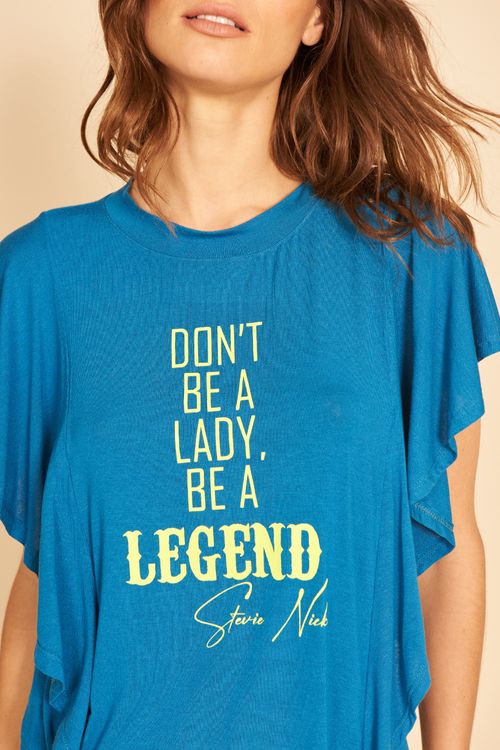 BLUSA BABADOS SILK LEGEND -
PETROLEO