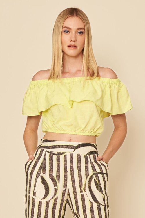 BLUSA CIGANINHA -
AMARELO NEON