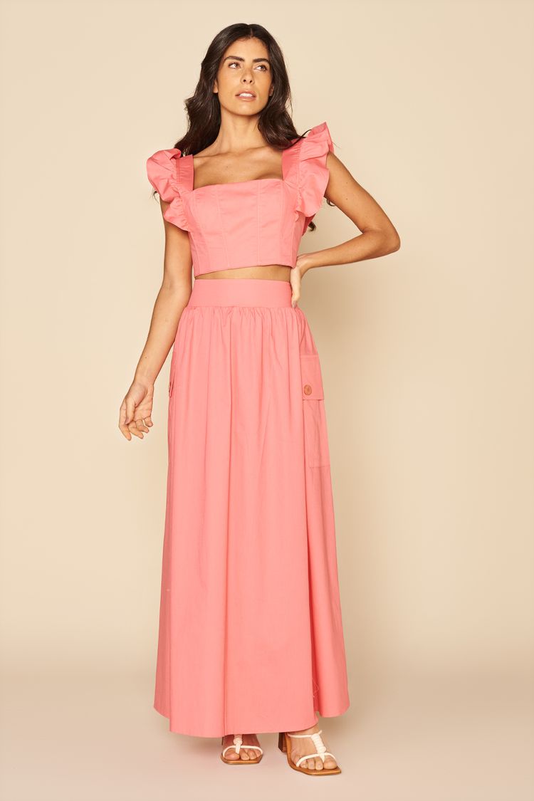 SAIA LONGA TRICOLINE-ROSE PP - ROSE - 190811