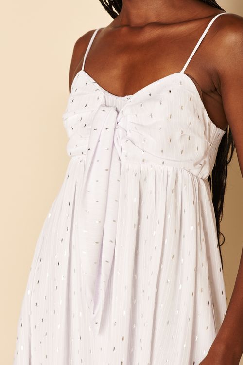 VESTIDO CURTO POÁ LUREX-BRANCO