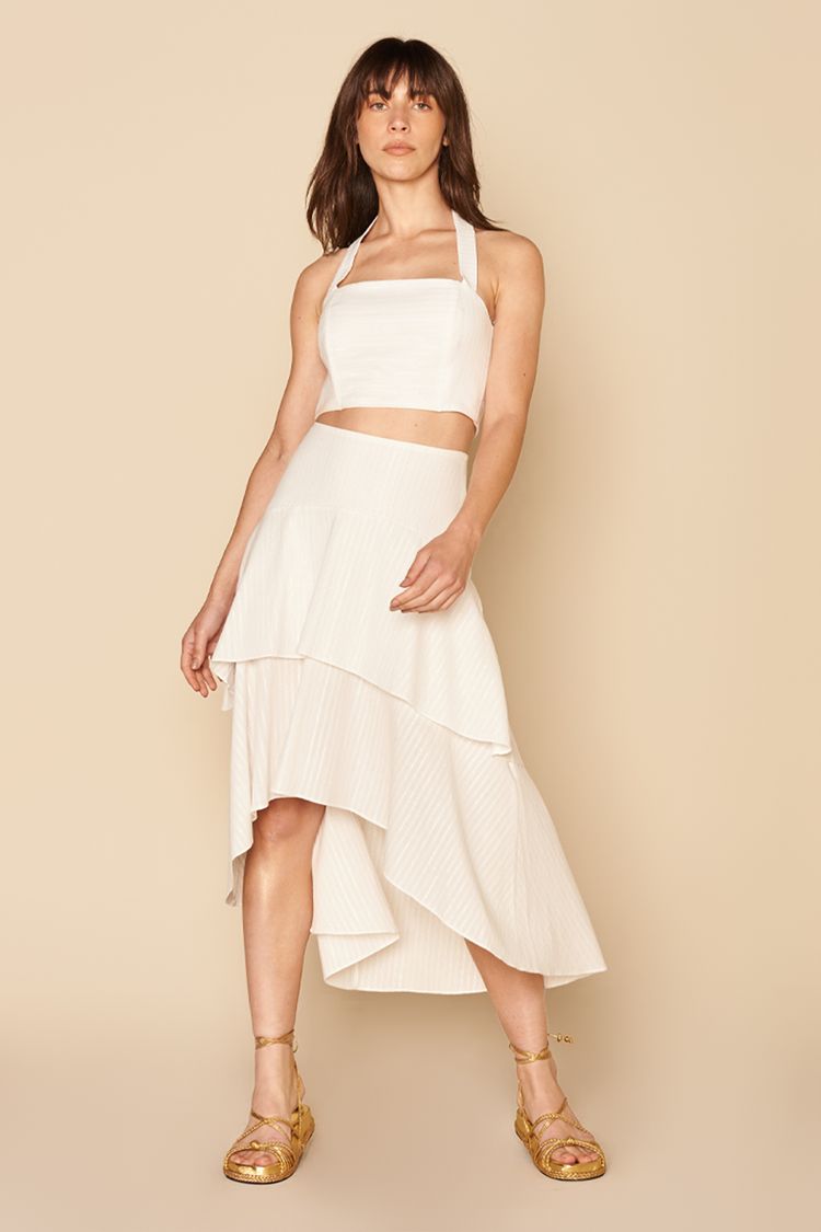 SAIA MIDI BABADOS MULLET -
BRANCO G - BRANCO - 194741