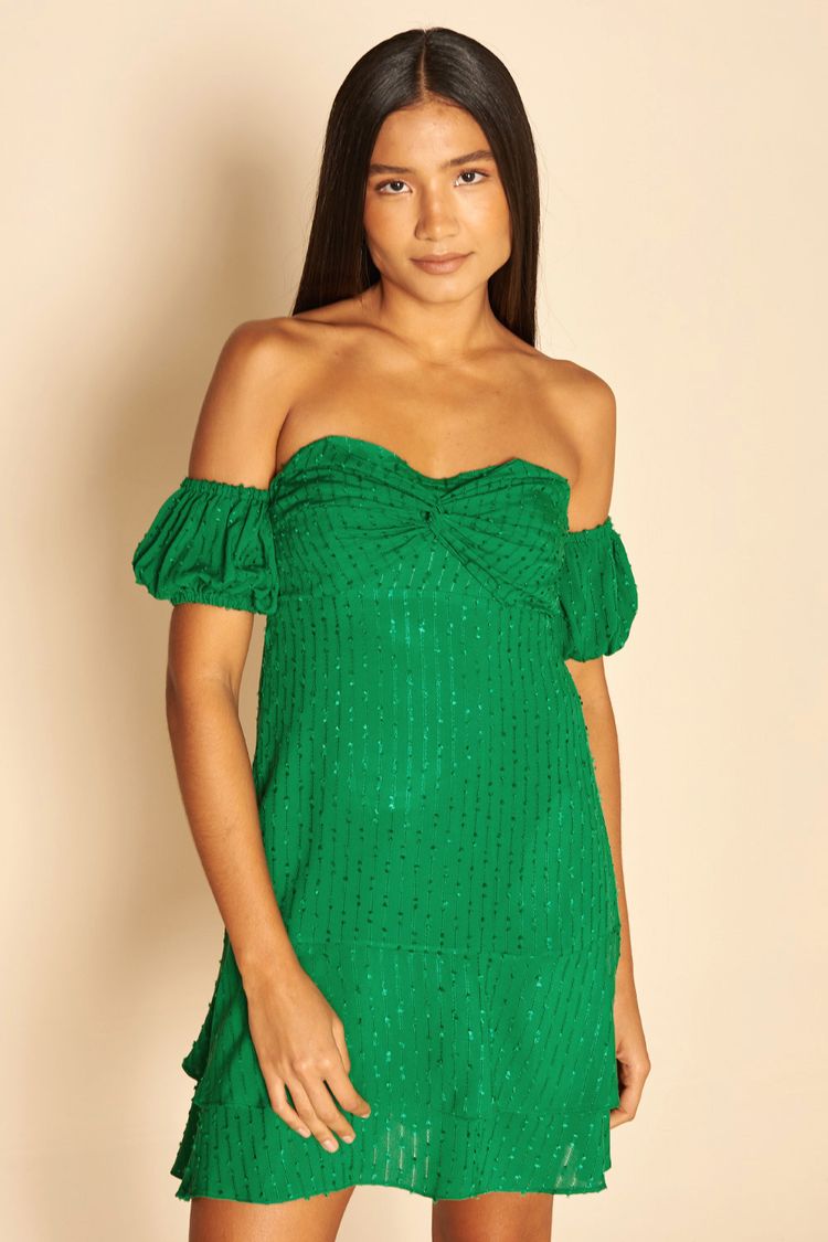 VESTIDO CURTO MANGAS REMOVÍVEIS-PLANTA P - PLANTA - 195774