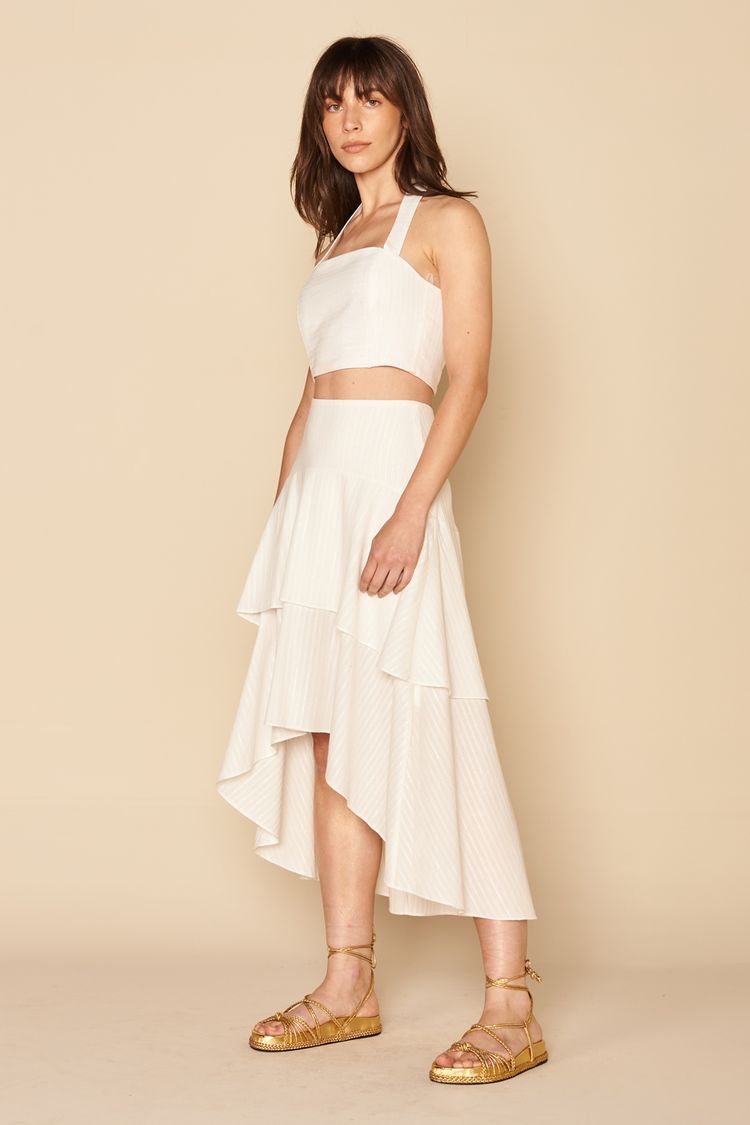 SAIA MIDI BABADOS MULLET -
BRANCO G - BRANCO - 195930