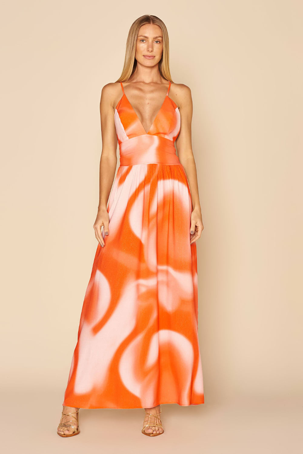 VESTIDO LONGO - EST MAR DO SUNSET-EST MAR DO SUNSET M - EST MAR DO SUNSET - 196138