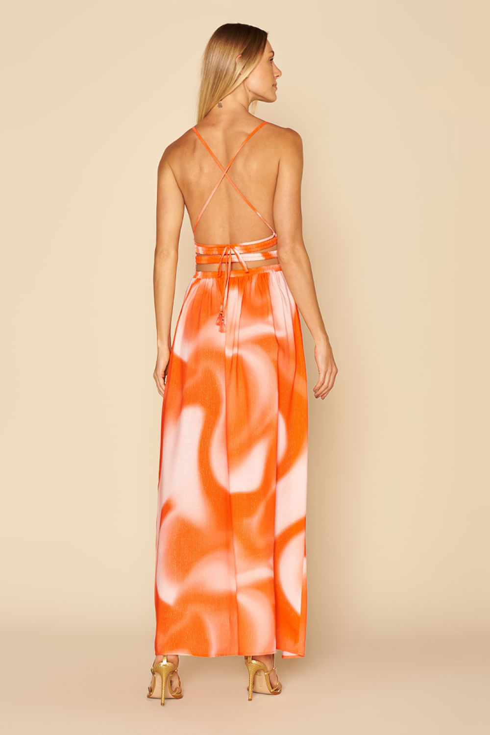 VESTIDO LONGO - EST MAR DO SUNSET-EST MAR DO SUNSET M - EST MAR DO SUNSET - 196140