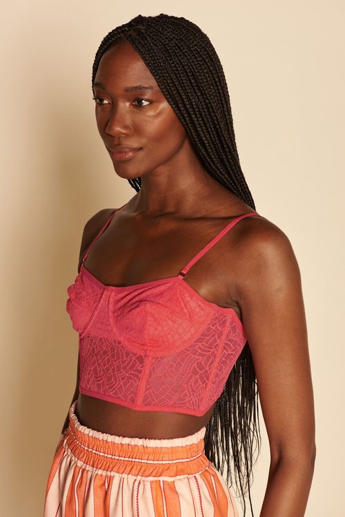 TOP CORSET RENDA -
CORAL