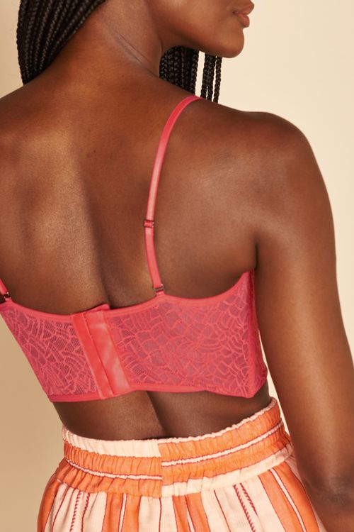 TOP CORSET RENDA -
CORAL