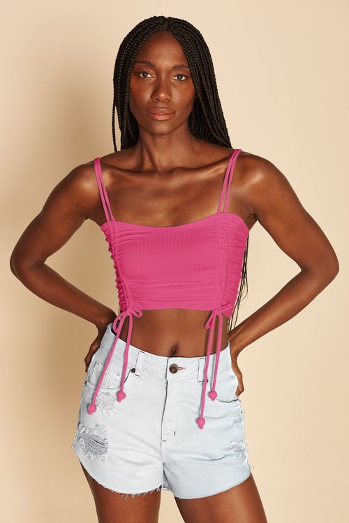 TOP FRANZIDOS LATERAIS -
HOT PINK