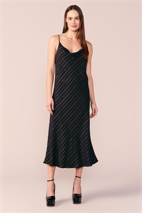 VESTIDO SLIP DRESS-PRETO