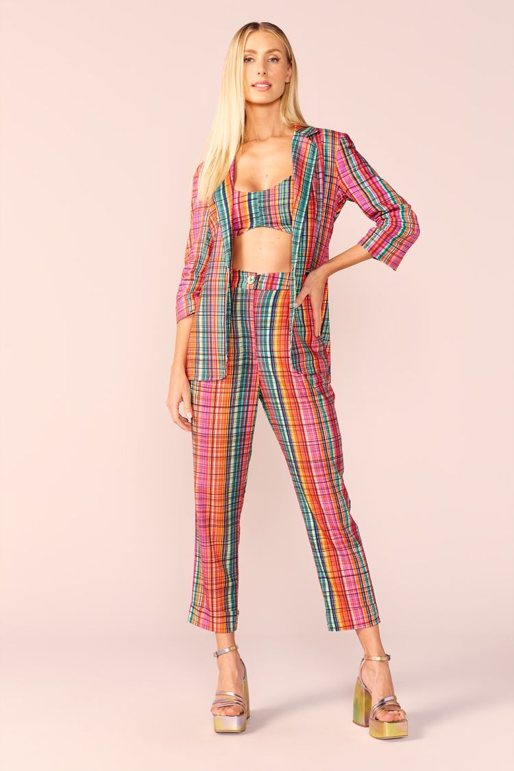 BLAZER LINHO-EST XADREZ MULTICOLOR PP - EST XADREZ MULTICOLOR - 197529