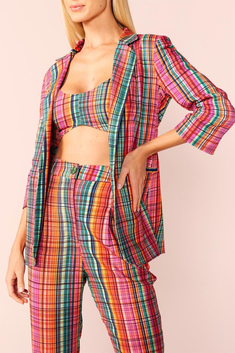 BLAZER LINHO-EST XADREZ MULTICOLOR PP - EST XADREZ MULTICOLOR - 197532