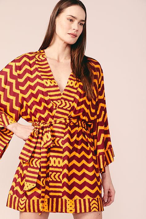 KIMONO ESTAMPA ZIG ZAG MINALISTA P - EST ZIG ZAG MINIMALISTA - 197571