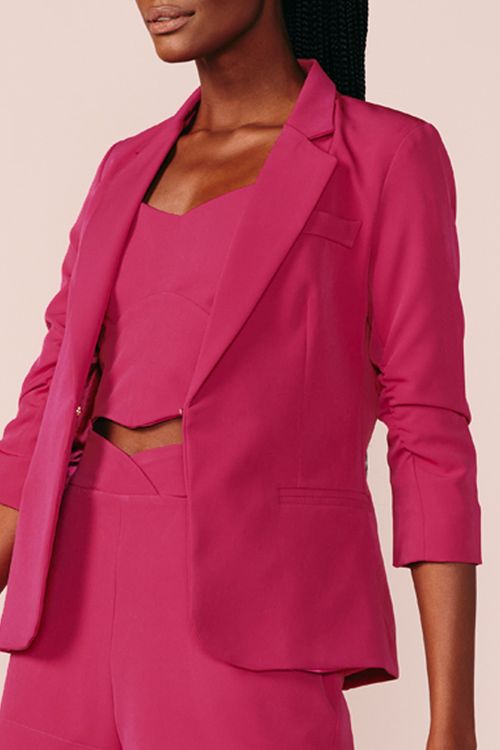 BLAZER BASICO -CHERRY