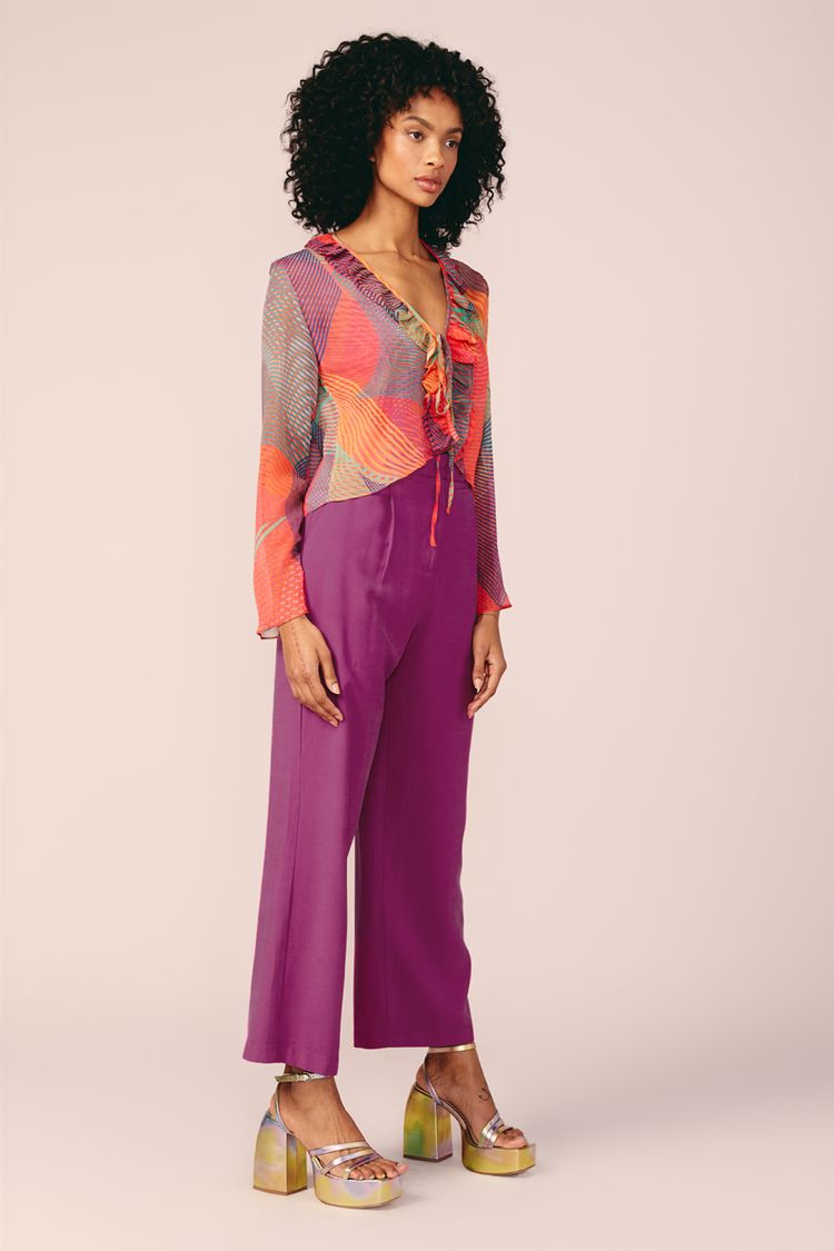 BLUSA TULE ESTAMPA RITMO SUPERCOLORIDO PP - EST RITMO SUPERCOLORIDO - 198244