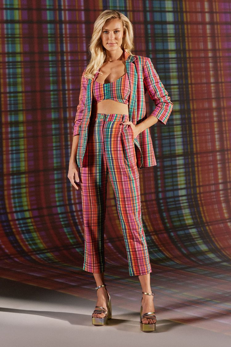 BLAZER LINHO-EST XADREZ MULTICOLOR PP - EST XADREZ MULTICOLOR - 198333