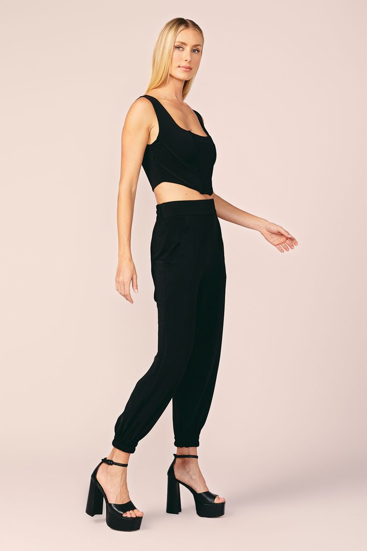 CROPPED CORPETE -PRETO P - PRETO - 198995