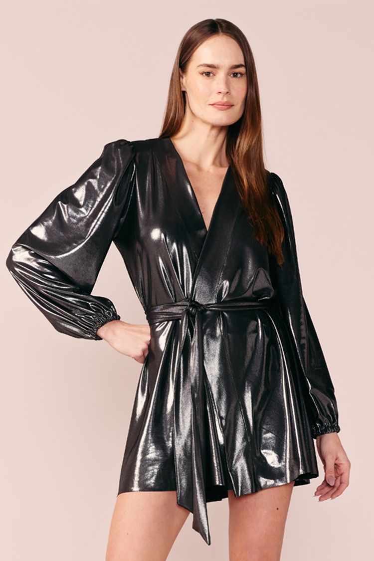 VESTIDO TRANSPASSADO-PRETO PP - PRETO - 199060