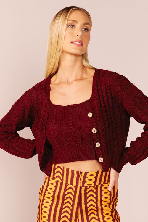 TWIN SET TRICOT -MARSALA