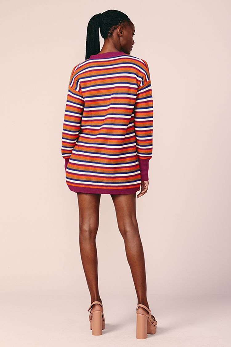 CARDIGAN TRICOT COLORIDO -
LISTRADO P - LISTRADO - 199481