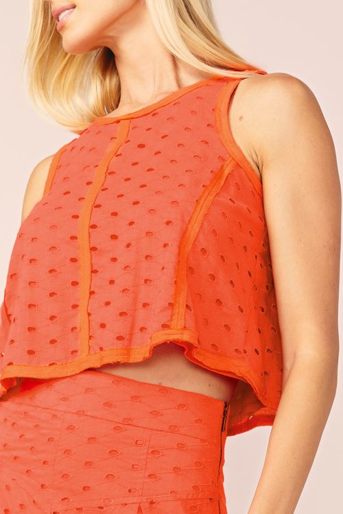 CROPPED LAISE -TERRACOTA