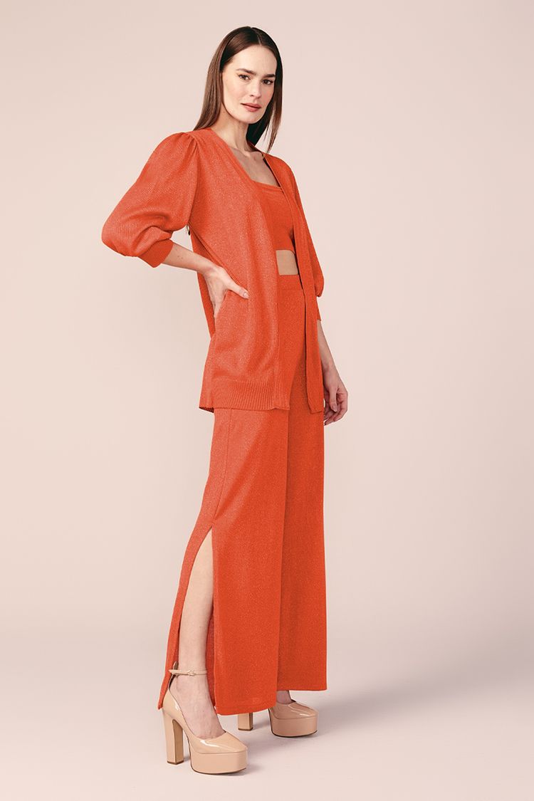 CARDIGAN LUREX -TERRACOTA PP - TERRACOTA - 199984