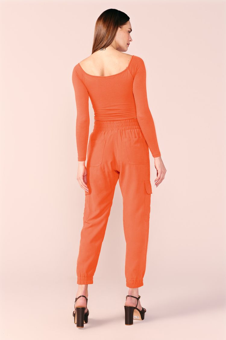 CALÇA CARGO ALFAIATARIA -TERRACOTA P - TERRACOTA - 200452
