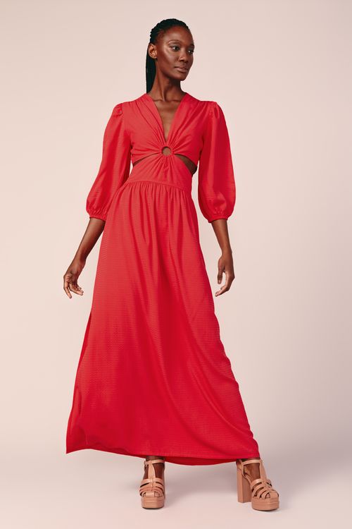 VESTIDO LONGO ARGOLA-RED