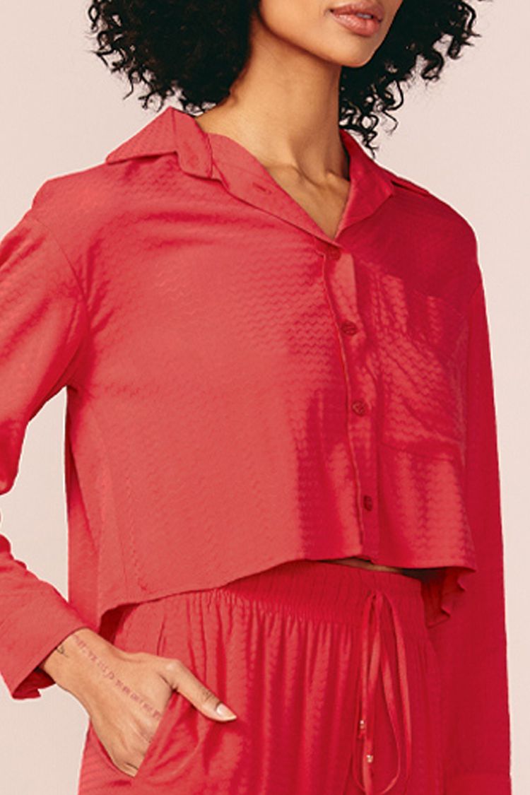 CAMISA CROPPED -
RED P - RED - 200782