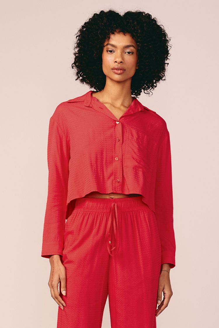 CAMISA CROPPED -
RED P - RED - 200801