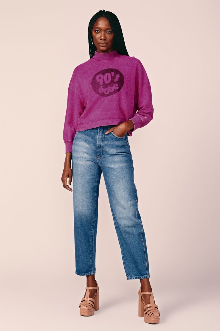 CALÇA JEANS BALLOON -JEANS 34 - JEANS - 201037
