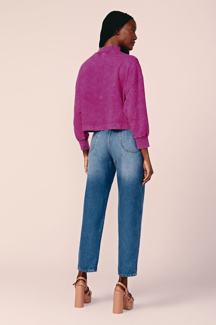 CALÇA JEANS BALLOON -JEANS 34 - JEANS - 201038