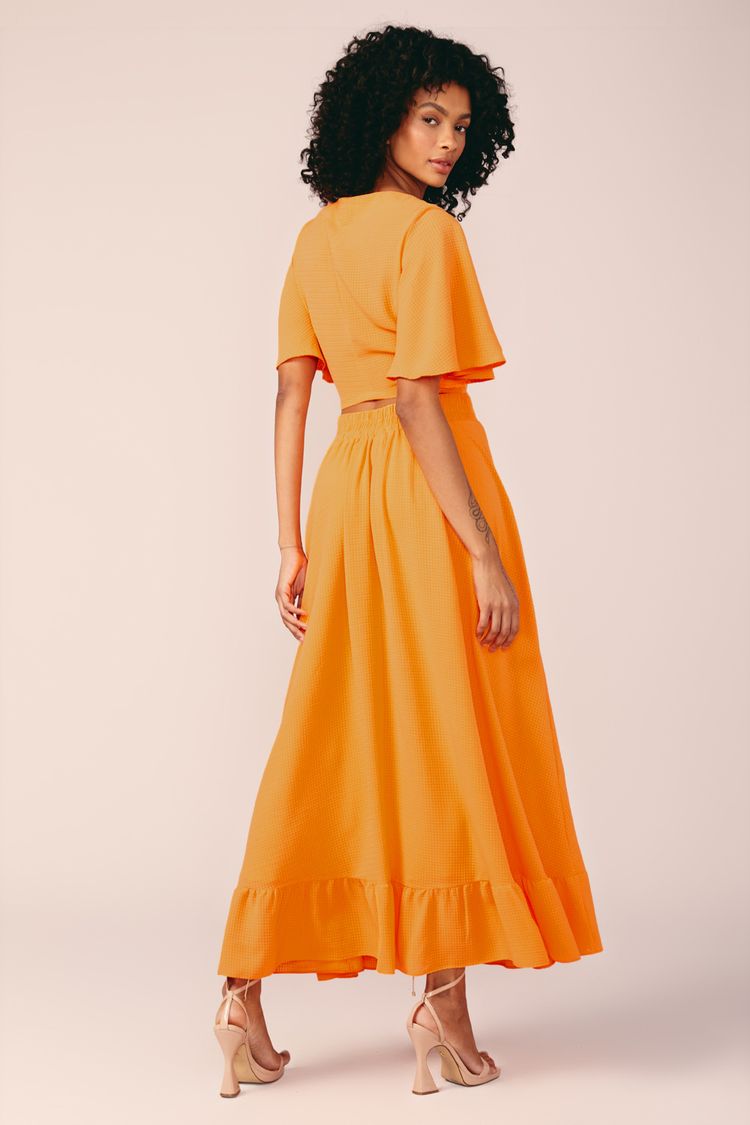 BLUSA MANGA AMPLAS -LARANJA PP - LARANJA - 201513