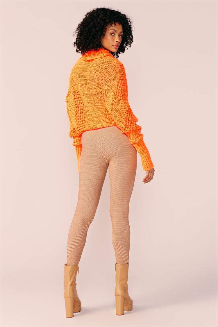 BLUSA GOLA ALTA LISTRAS TRICOT -
LARANJA PP - LARANJA - 201820