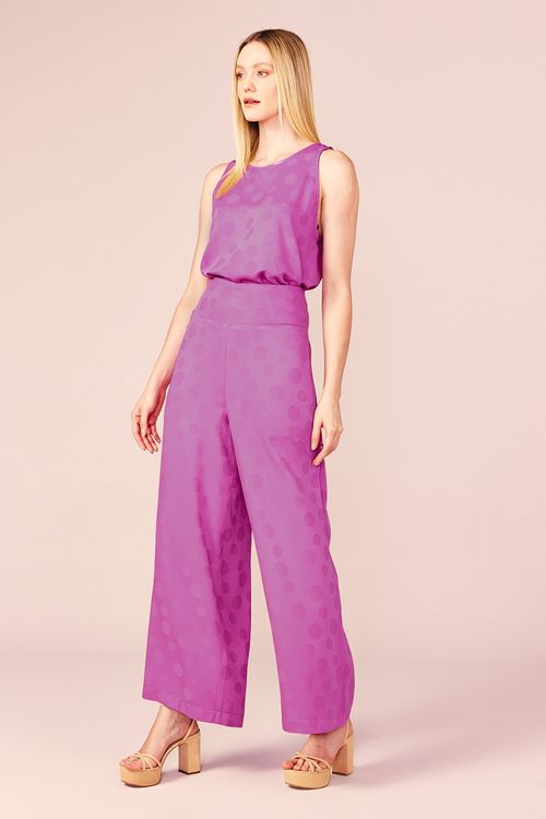 PANTALONA VISCOSE BOLAS -MAXI PINK