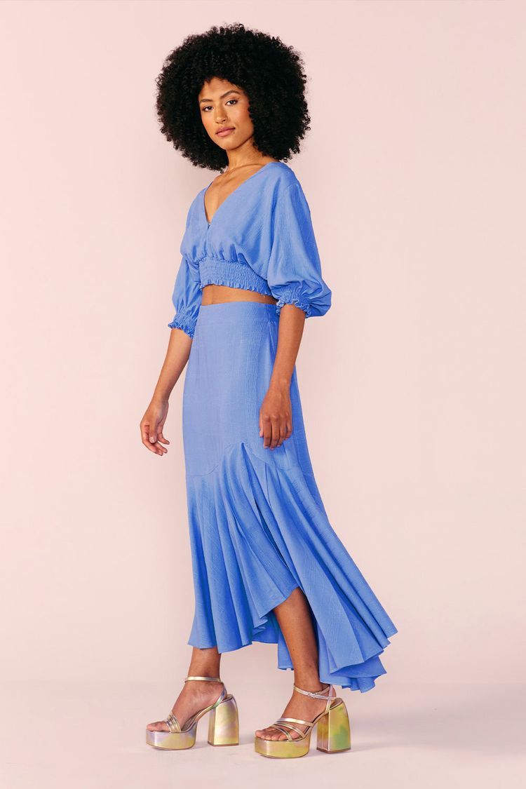 BLUSA COS LASTEX -LAZULI P - LAZULI - 205685