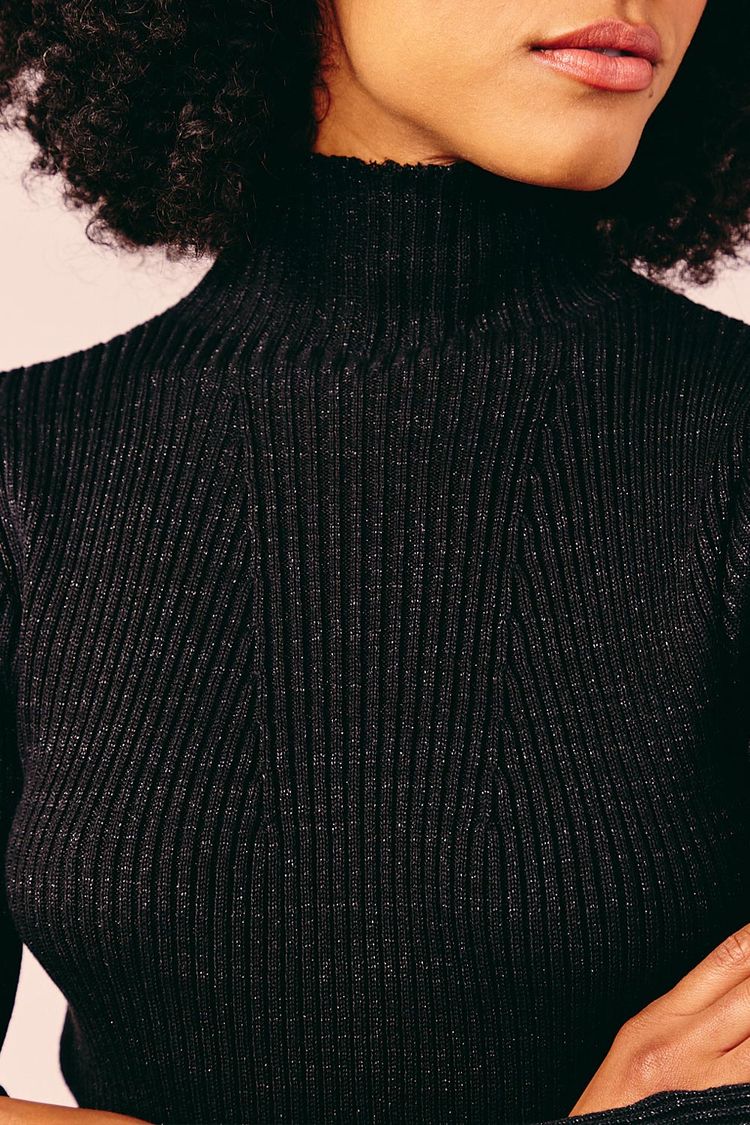 BLUSA TRICOT MANGA LONGA -
PRETO G - PRETO - 209859
