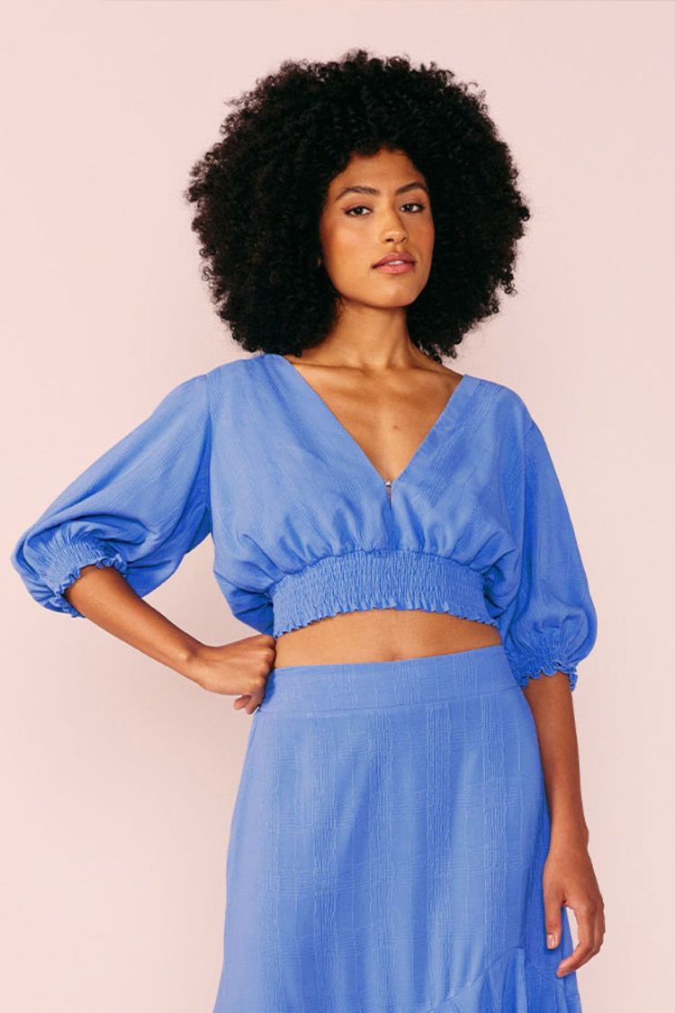 BLUSA COS LASTEX -LAZULI P - LAZULI - 209979