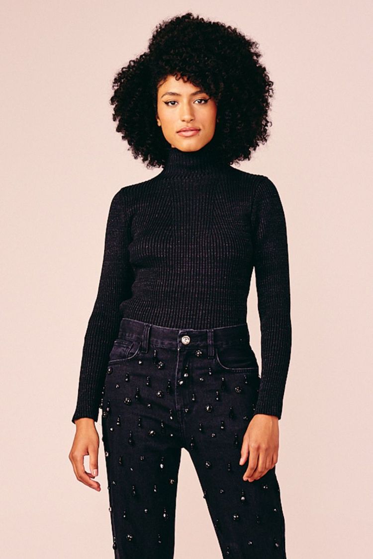 BLUSA TRICOT MANGA LONGA -
PRETO G - PRETO - 210097