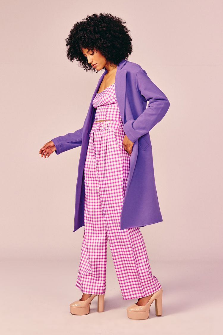 TRENCH 1 BOTÃO -PURPLE M - PURPLE - 211244