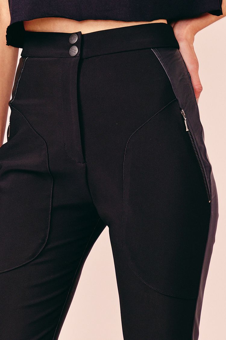 CALÇA MIX MALHA -PRETO PP - PRETO - 212849
