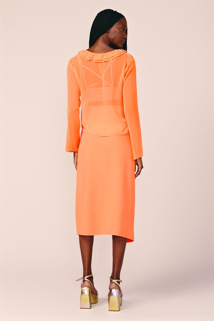 SAIA LAPIS MIDI -LARANJA PP - LARANJA - 213055