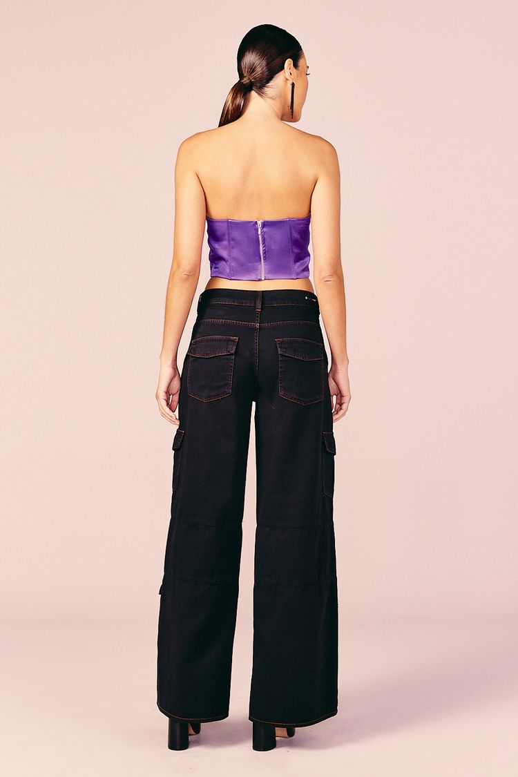 TOP CORSET CETIM -PURPLE PP - PURPLE - 213134