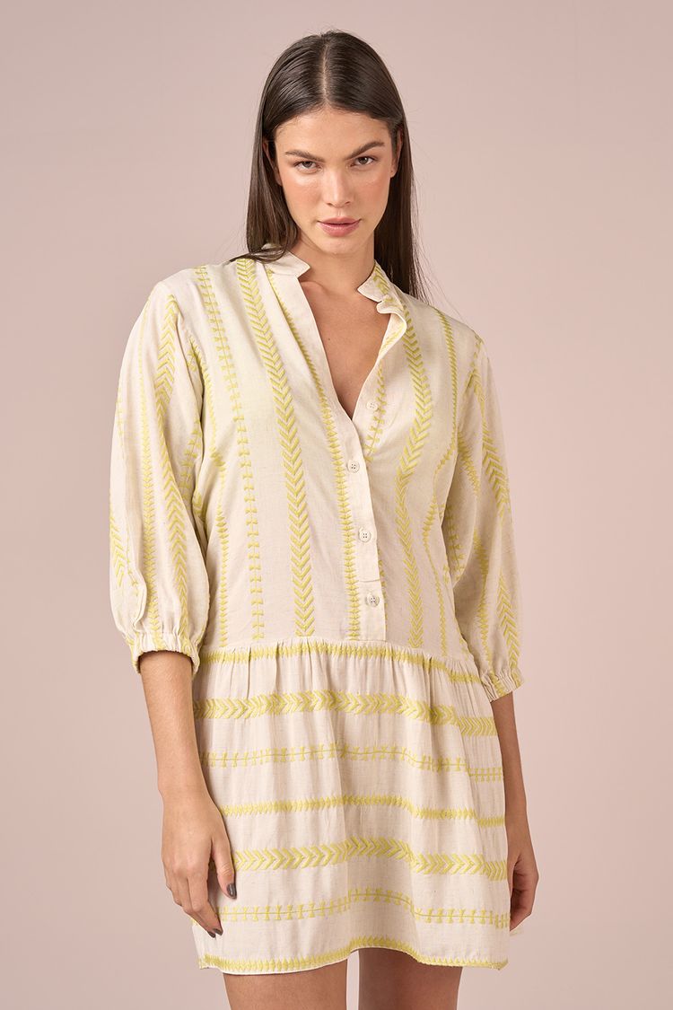 VESTIDO CURTO VISCOSE BORDADA-ACIDO PP - ACIDO - 213978