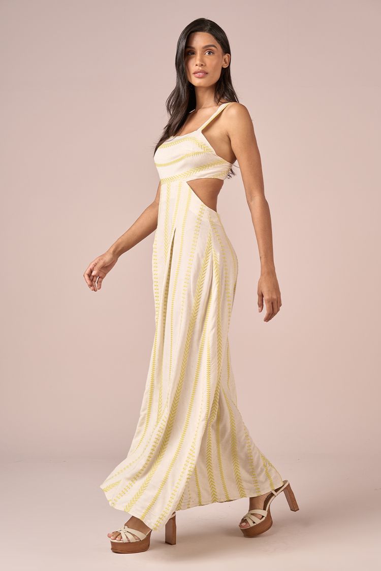 VESTIDO LONGO DECOTE QUADRADO-ACIDO P - ACIDO - 214057