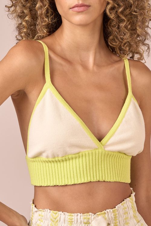 TOP BICOLOR TRICOT - ACIDO