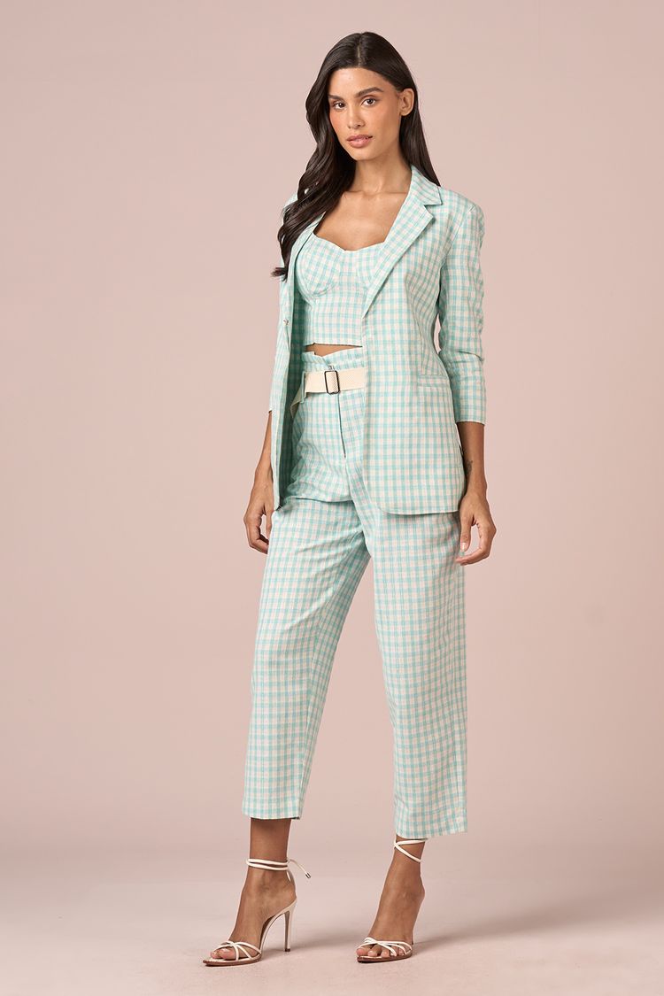 BLAZER LINHO ALONGADO - AGUA PP - AGUA - 214682