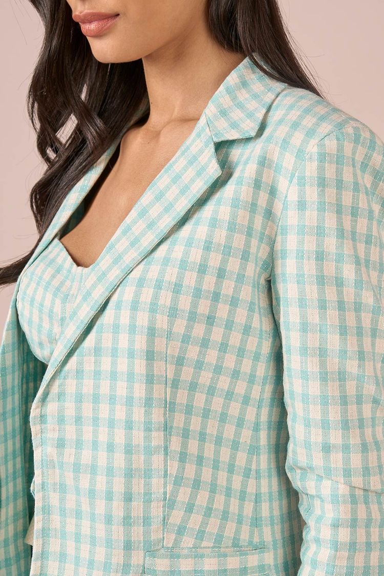 BLAZER LINHO ALONGADO - AGUA PP - AGUA - 214692