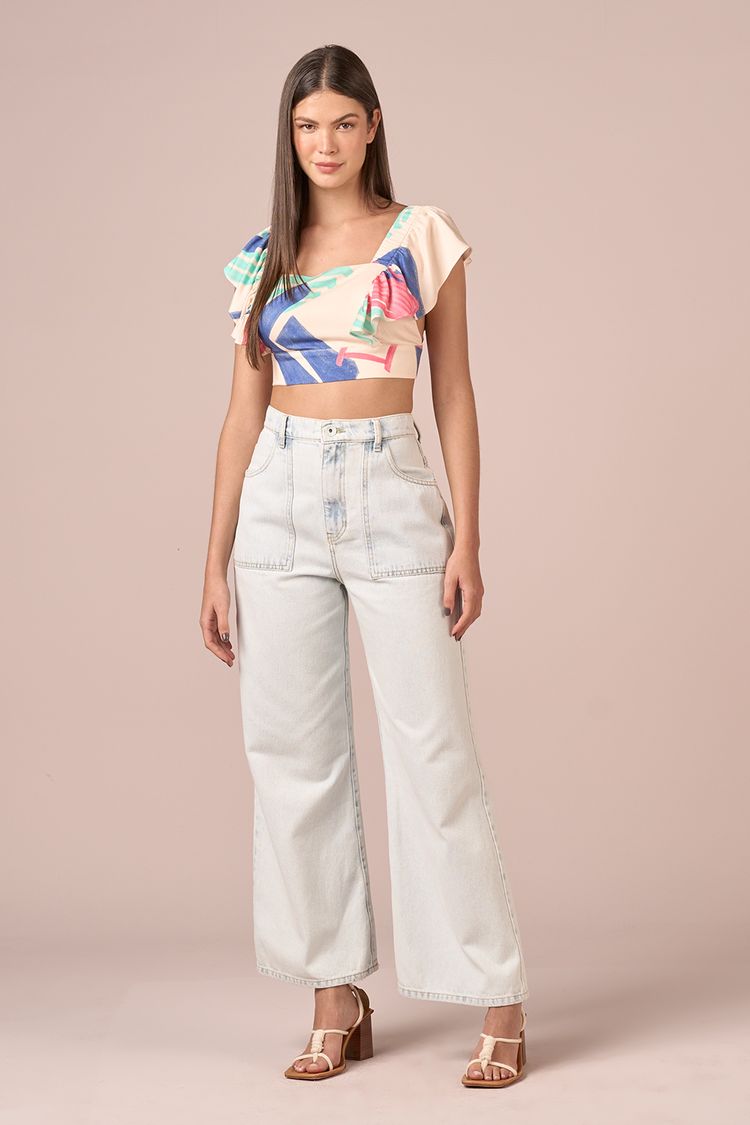 BLUSA MANGA BABADO - EST BEACH LOVERS PP - EST BEACH LOVERS - 217798