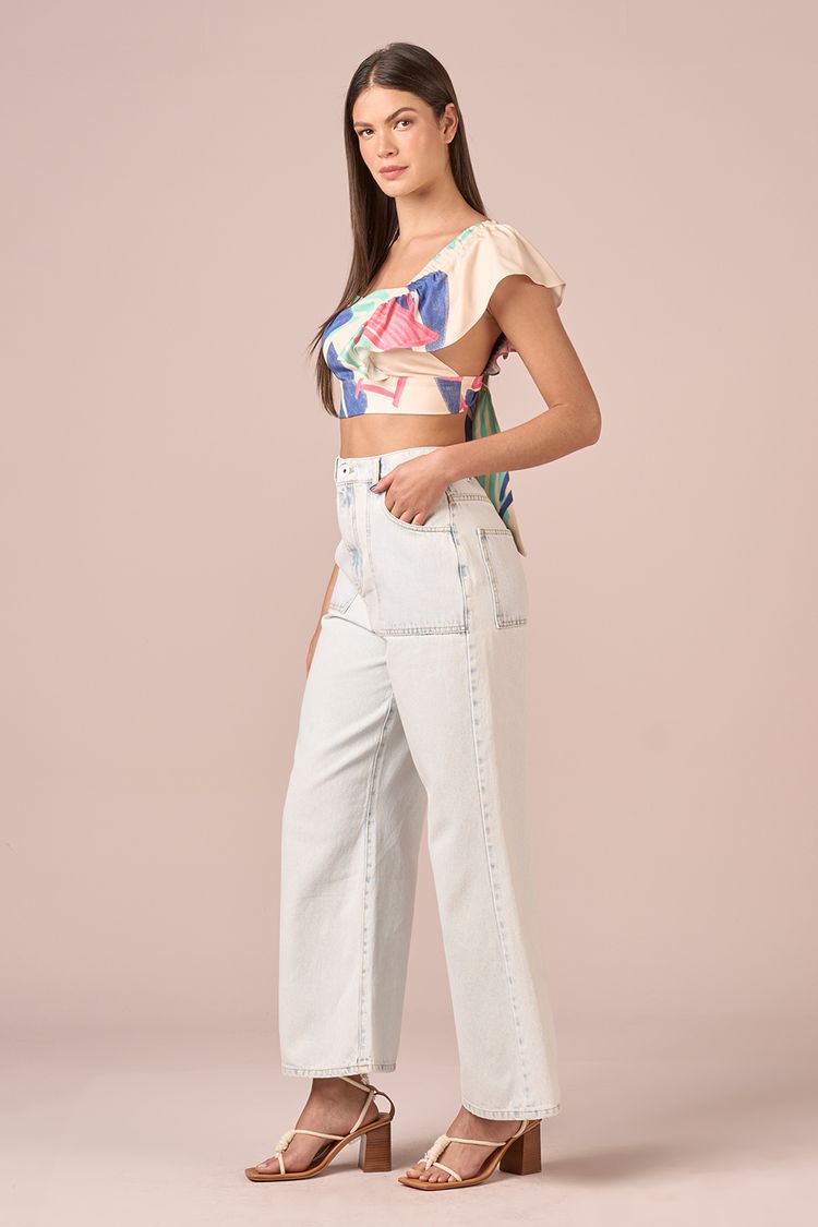 BLUSA MANGA BABADO - EST BEACH LOVERS PP - EST BEACH LOVERS - 217803
