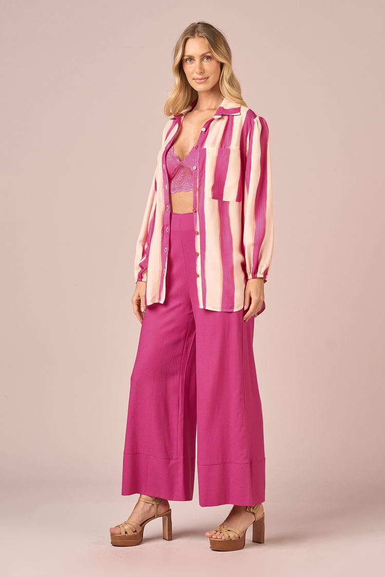 CALCA LINHO S/ COS - ROSA P - ROSA - 223345